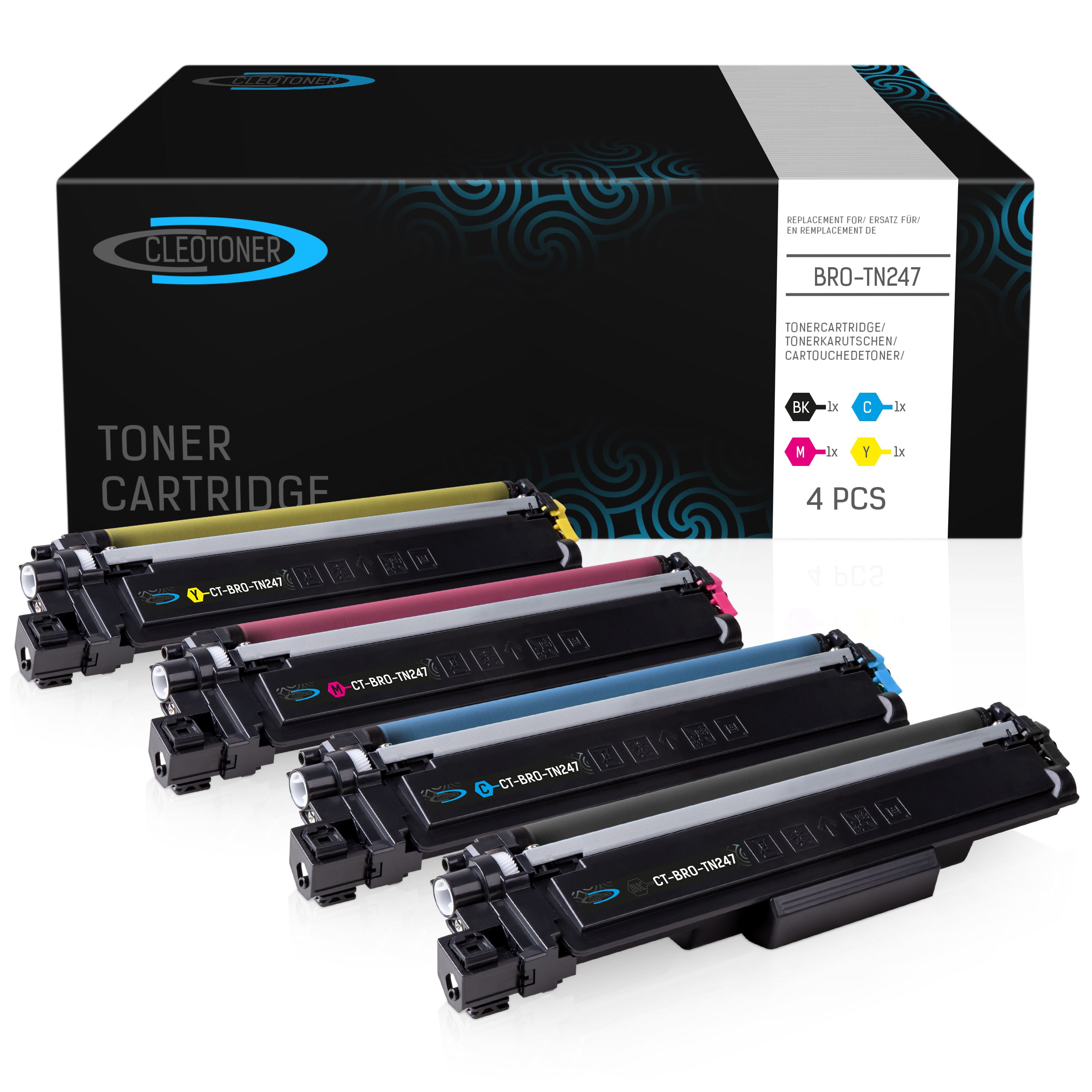 4 Toner kompatibel zu Brother TN-247 | MFC-L3710CW MFC-L3730CDN MFC